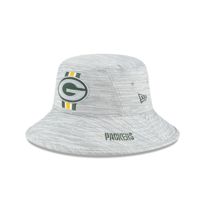 Green Bay Packers Gorra | New Era Official NFL Training Stretch Bucket Hat Mexico - Verdes